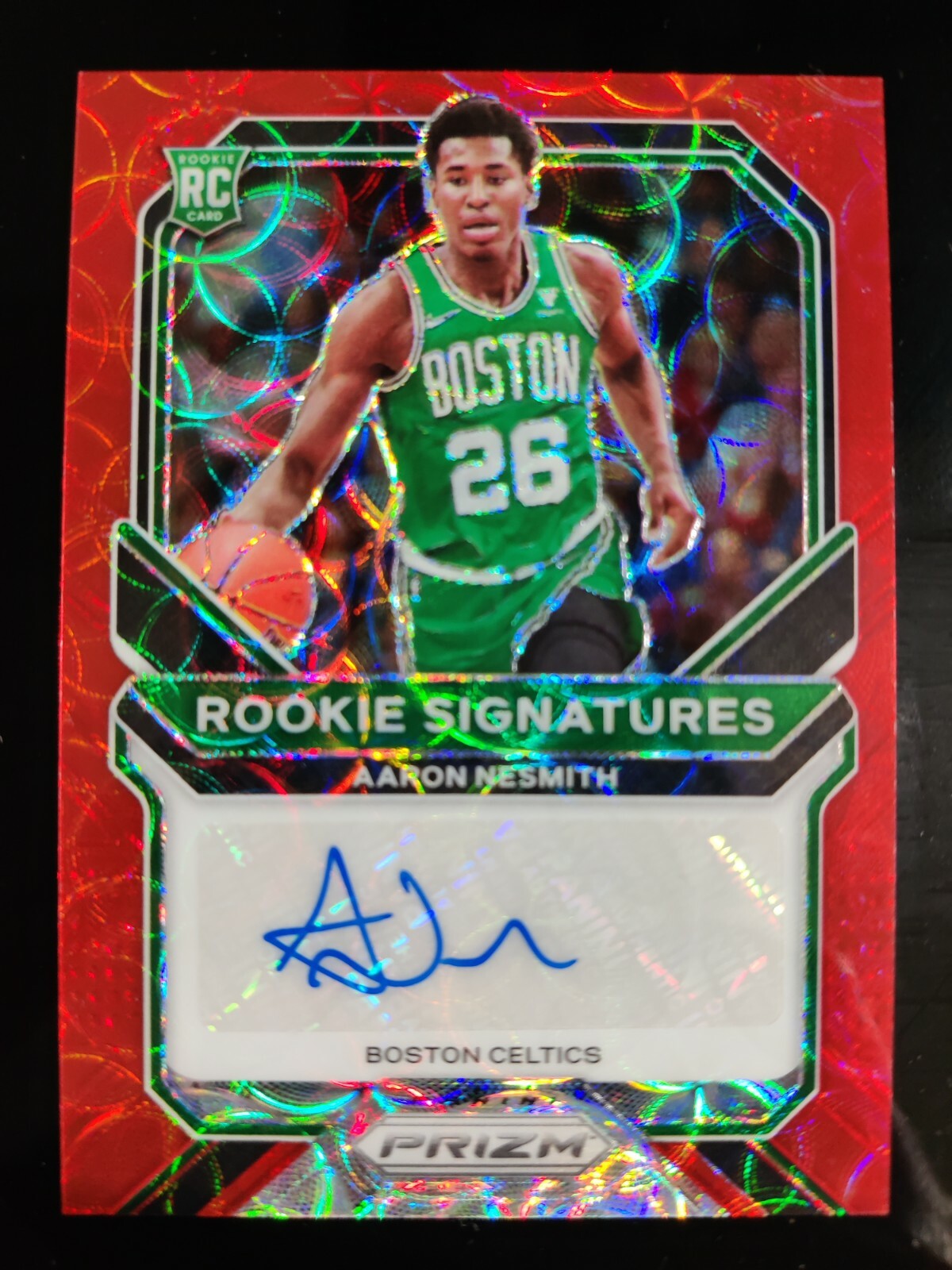 2020-21 Panini Prizm Aaron Nesmith Rookie Signatures RC AUTO Red Choice Rare Ssp