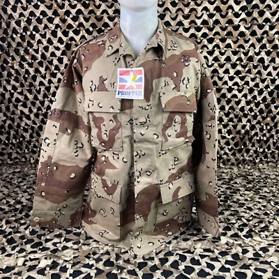 NEW BDU Propper Jacket - 6 Color Desert Camo - Small Long