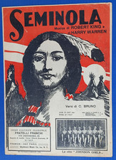 SEMINOLA Von HARRY WARREN - MUSIKPARTITUR Frühe 1900er - 12827
