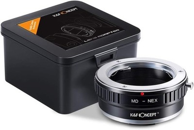 K&F CONCEPT MD-NEX Lens Adapter Ring for Minolta MD MC Lens to Sony NEX E-Mount