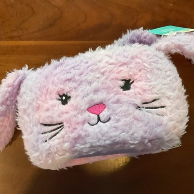 Ways To Celebrate Easter Purple Plush Bunny Basket, 12 in x 12 in