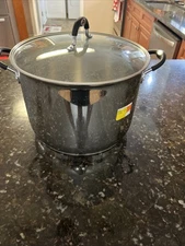 16qt Stainless Steel Stock Pot Silver - Figmint