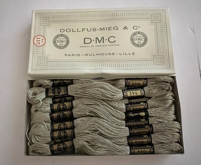 DMC EMBROIDERY FLOSS COLOR #644 Medium Beige Gray~Box Of 24 New