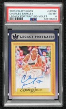 2021 Panini Court Kings Violet 18/25 Charles Barkley #LP-CBK PSA 6 Auto HOF h8q