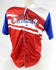 2022-23 Syracuse Mets #44 Game Issued Pos Used Red Jersey Copa Diversion 48 688