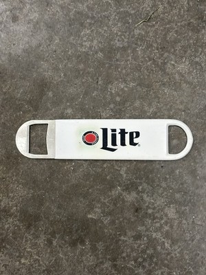 Miller Lite Beer Bottle Bartender Speed Bar Opener Rubber Grip Tool Light