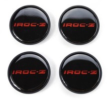 Set Of 4 1985-1987 Iroc Z Z28 Wheel Center Hub Cap 16inch Black Red