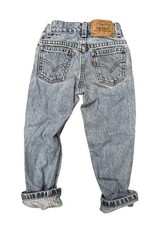 Vtg Little Levis 550 Light Wash Blue Denim Orange Tab Jeans Relaxed Fit Slim 5