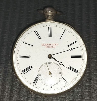 Große Eisenbahner-Taschenuhr ''Railway Time Keeper'' D=54mm lauffähig aus Nachlass