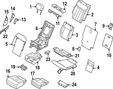 Genuine Land-Rover Seat Cushion Bracket LR154079