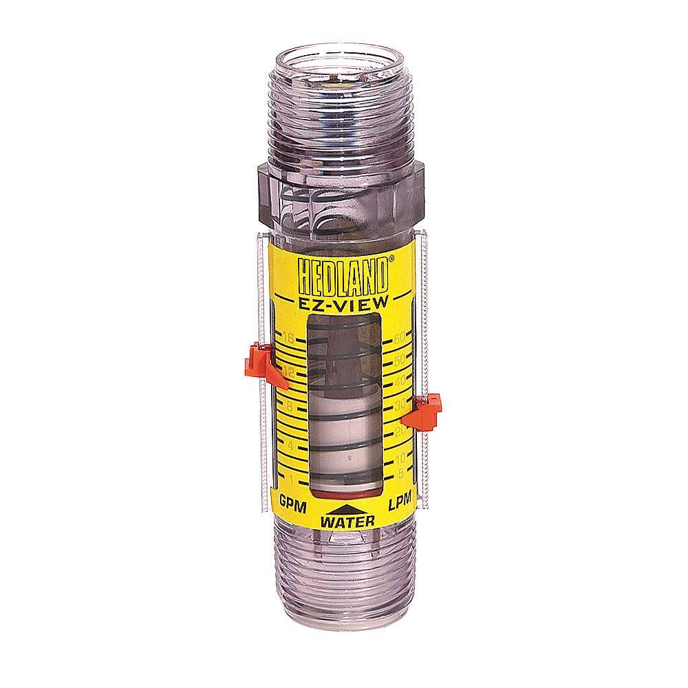 HEDLAND H621-018 Flowmeter,GPM/LPM 3.0 - 18 / 15-65 4NNE5