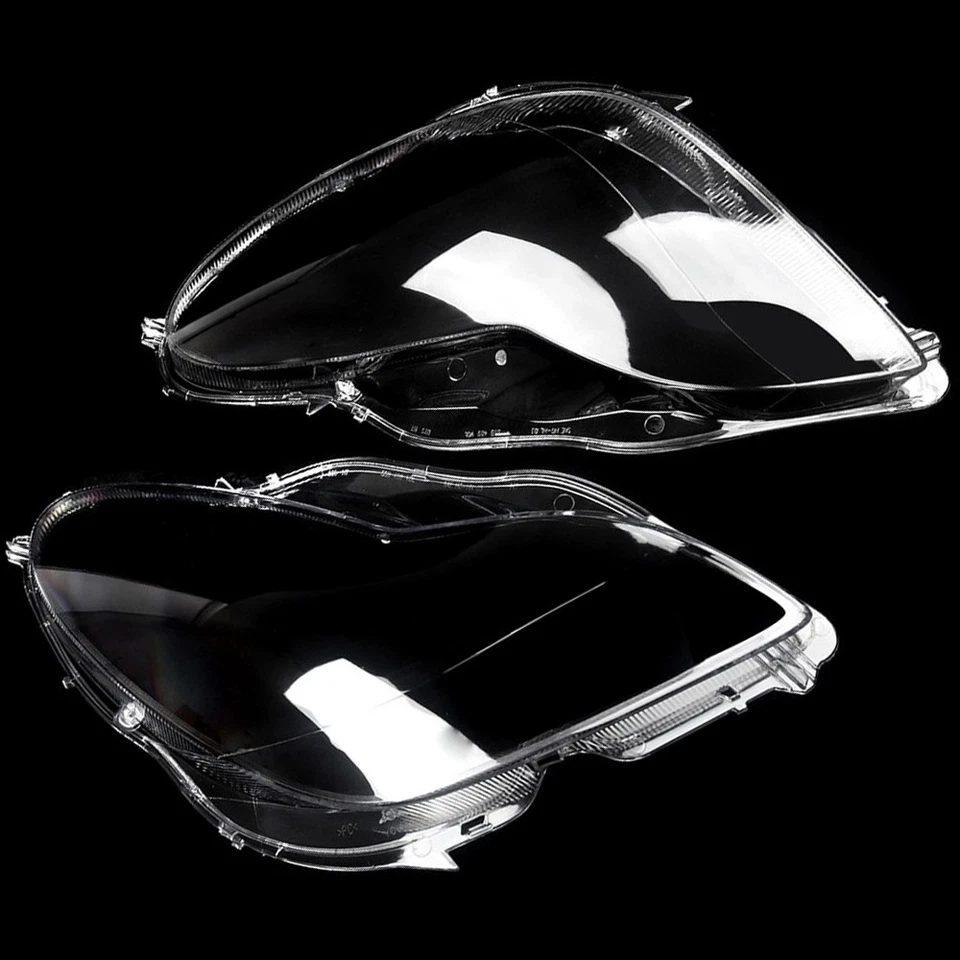 Cubierta de lente de faro 2 piezas Fit Mercedes Benz W219 CLS350 CLS500 CLS550 2007-2011 Foto 2 de 4
