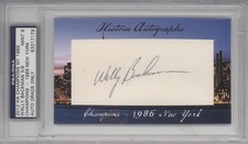 2012 Historic Auto Champions Cut Auto 3/9 Wally Backman Auto 1r9