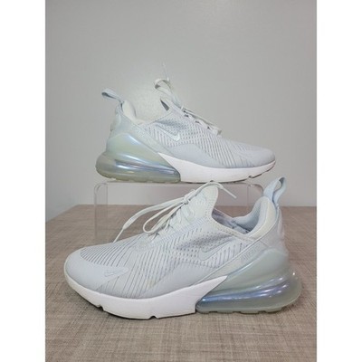 Nike Air Max 270 Pure Platinum White Iridescent Sneakers II7007-002 Womens 8.5