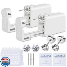 Ear Piercing Kit, Anzero 2 Pcs Disposable Ear Piercing Gun with Preloaded Ear