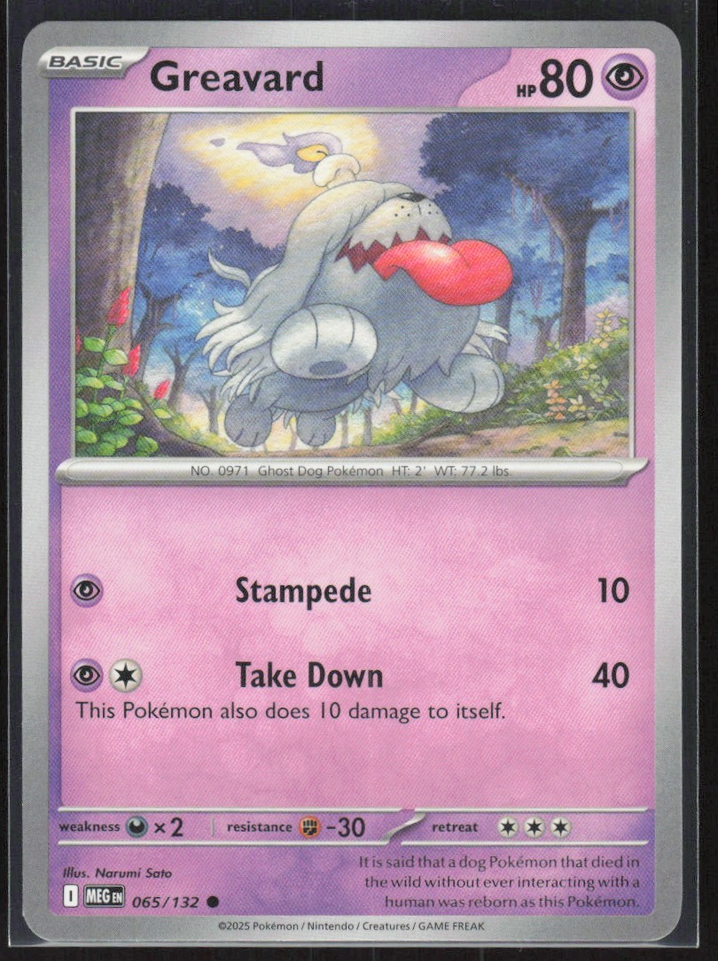 2025 Mega Evolution Series - Mega Evolution Greavard Common #65