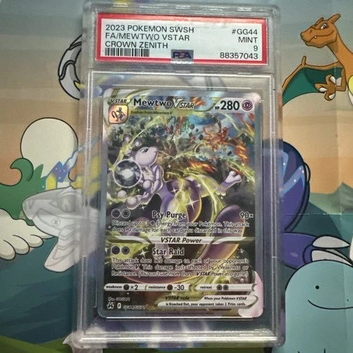 2023 Pokémon SWSH Mewtwo Vstar #GG44 Crown Zenith PSA 9
