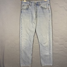 VTG 90s Levis 501 Jeans Light Wash Blue 31x32 30x31 USA Made 1998