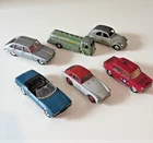 Dinky Vintage Lot. 1/43. Used As Is. Citroen 2cv. Renault. Peugeot…