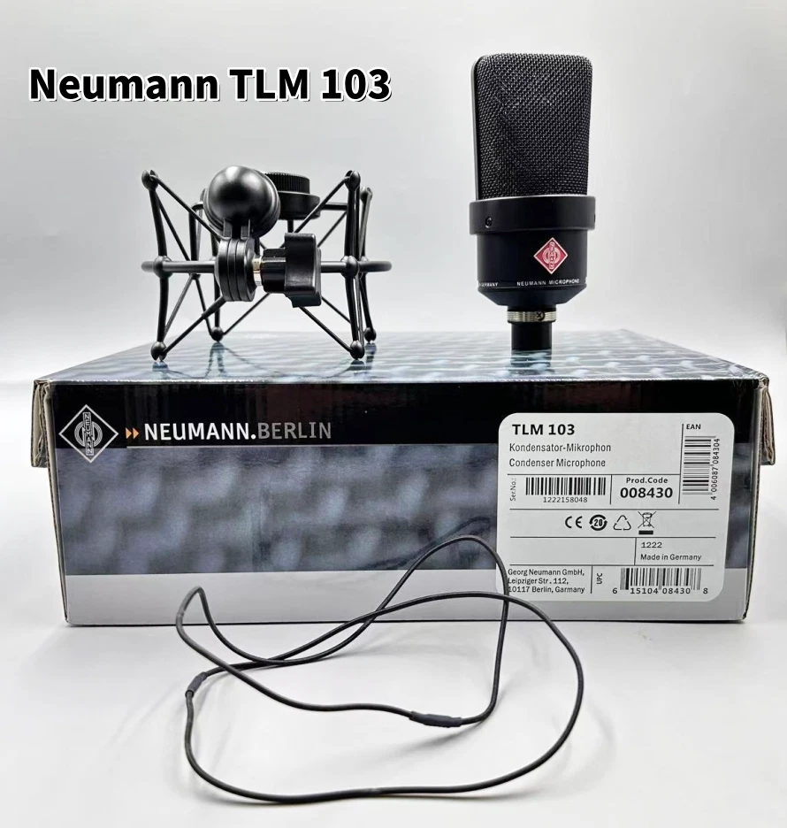 Neumann Black TLM 103 Large-Diaphragm Condenser Microphone w/Box & Shock Mount - Image 2 of 4