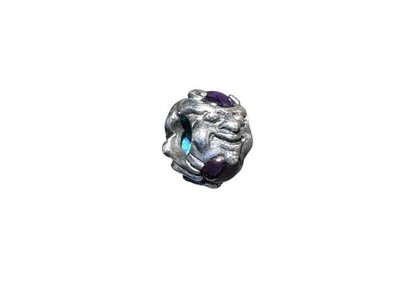 Trollbeads Troll With Gems Bead 925S LAA Retired Opal Face Elf
