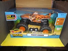 New Bright 1:15 RC Monster Truck Remote Control 4x4 Hot Wheels Tiger Shark.