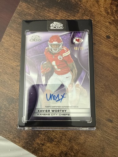 2025 Topps Chrome Xavier Worthy Chrome Autographs (RAW)