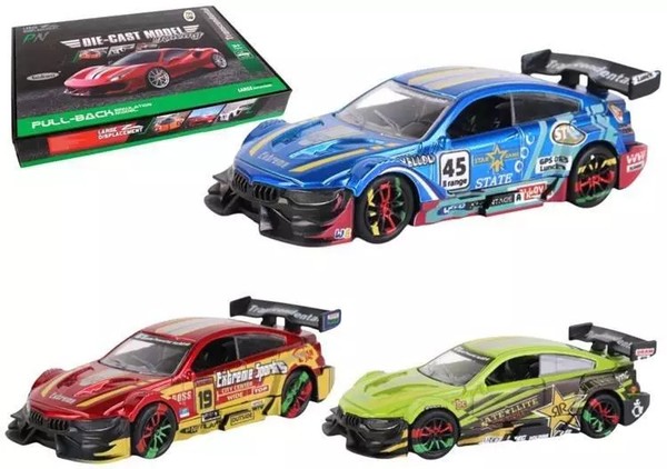 5903943009725 SamochóD Metalowy 1:36 NapęD Super Sport No.2 Mix Pro Kids-image
