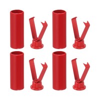 Metall SchnüRsenkel Spitzen, 4Stk SchnüRsenkel Kopf FüR SchnüRsenkel (Rot)