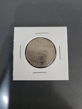 Olympics 50p coin UK 2011 Aquatics swimming circulated condition