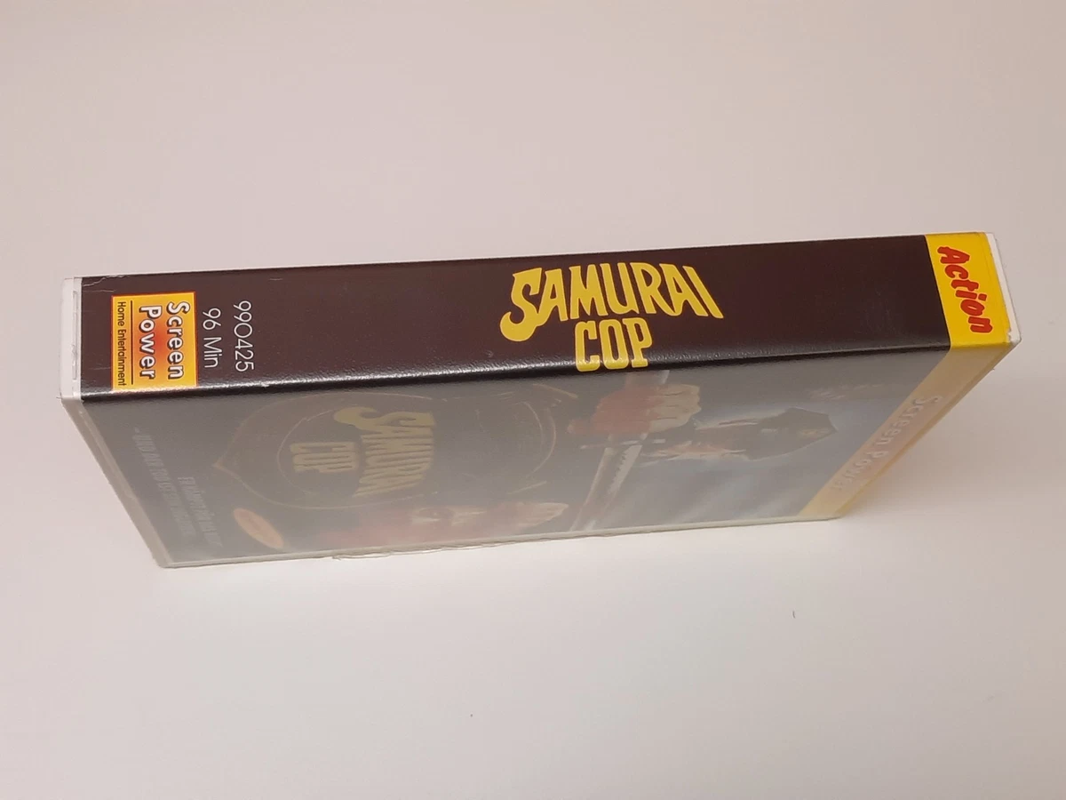 Samurai Cop 1991 Uncut VHS German PAL Screen Power Video Großbox Director's Cut