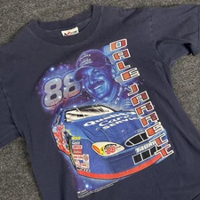 Vtg Chase Authentics Dale Jarrett NASCAR #88 Racing Blue T Shirt Adult Large