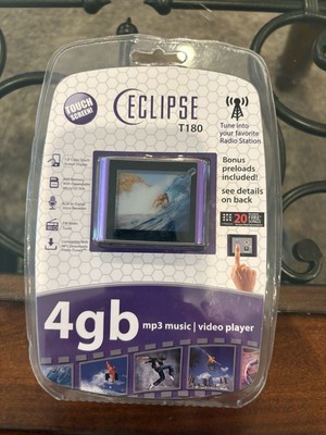 NIB Eclipse T180 4gb  Mp3 Music Video Player/FM Radio Tuner/voice recorder/touch
