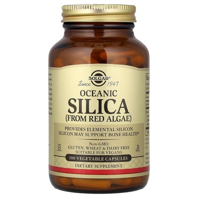 Oceanic Silica From Red Algae, 100 Vegetable Capsules