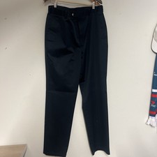 These are classic-fit dark navy uniform work pants