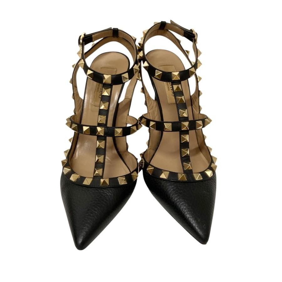 Valentino Garavani Pumps Heel Studded Leather Black EU36/US6 116192c thumbnail 22