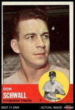 1963 Topps #344 Don Schwall Pirates 3 - VG
