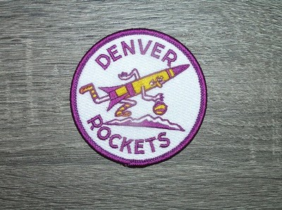 Denver Rockets Retro Throwback ABA Basketball Embroidered Iron On Patch 3'' x 3''
