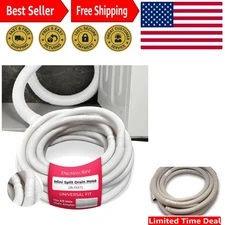 Universal 26ft Condensate Drain Hose for Mini Split AC - Easy Install & Flexible