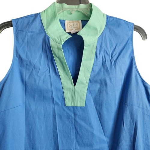 Sail To Sable Color Block Shift Dress in Marine Blue and Cabbage XL - 第 3/7 張圖片
