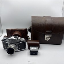 Exakta VX Ihagee Dresden 35mm Camera w/ Carl Zeiss Tessar F3.5 50mm W/ Case,view