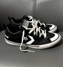 Converse Kids Pro Blaze Leather Low Top Sneakers Black/White A08476C Kids size 5