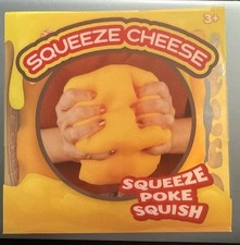 Squeeze Cheese Squishy Fidget Stress Toy NEW NIB Sunny Days Giggle Zone