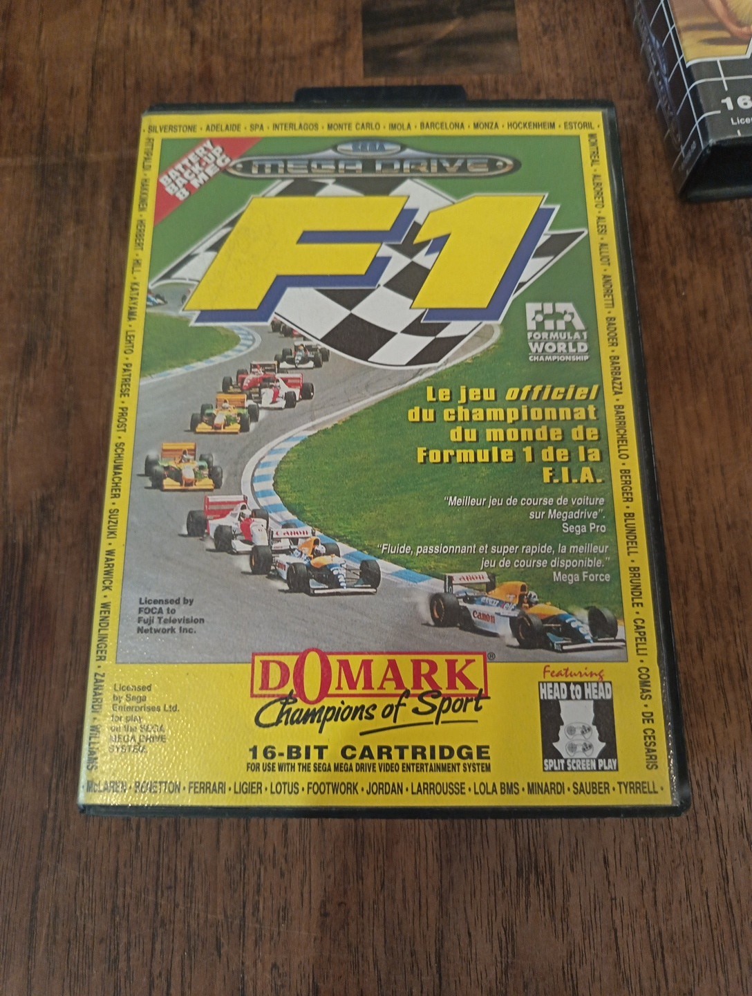 Megadrive Jeu Sega F1