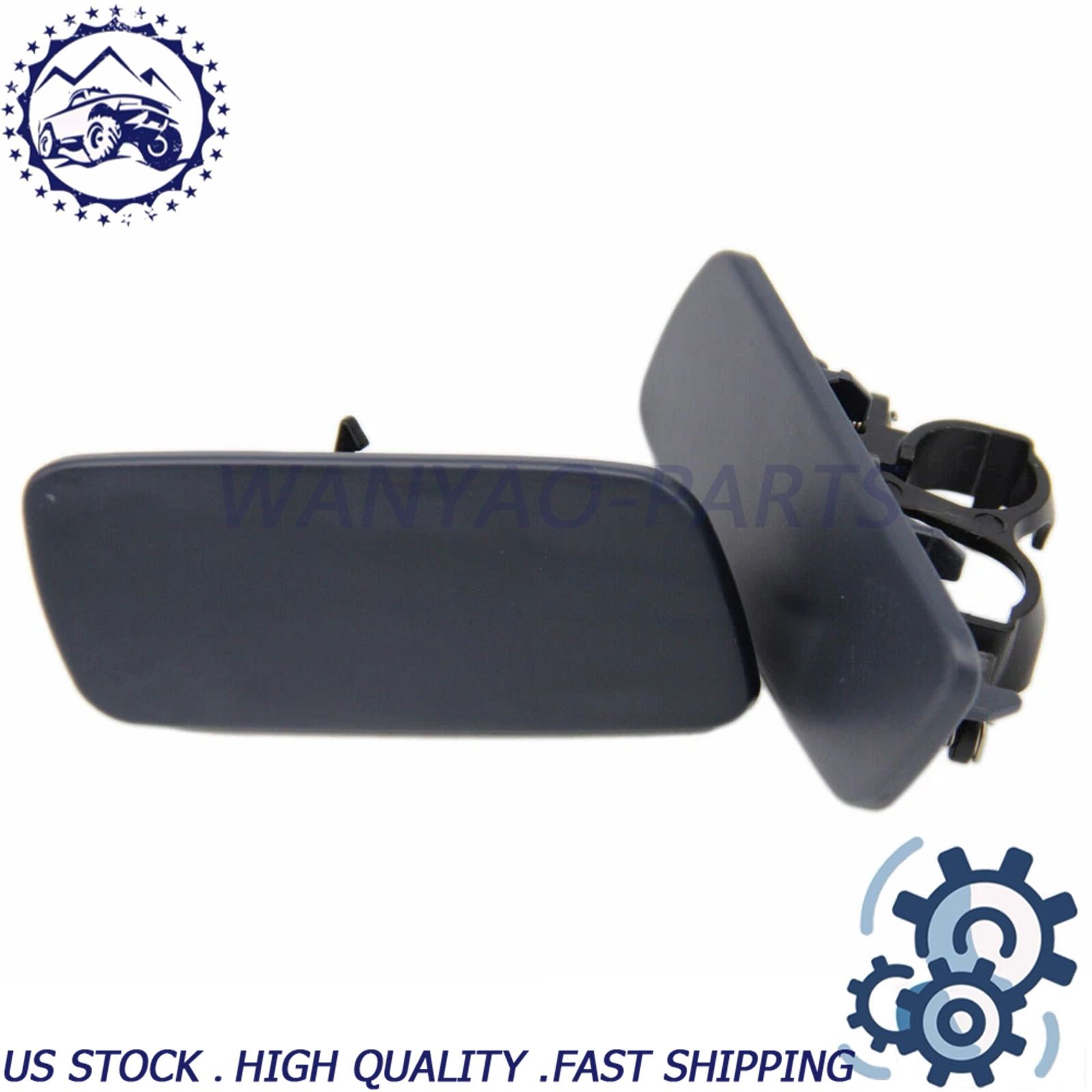 For 10-18 Rolls-Royce Ghost Pair Headlamp Washer Cover Front LH RH 61677244959