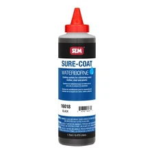 SEM 16018 Sure-Coat Black Leather Vinyl Plastic Interior Refinishing Pint