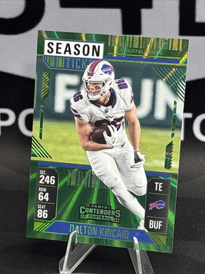 #ad 2024 Panini Contenders Dalton Kincaid Season Ticket Green laser #12 $1.00