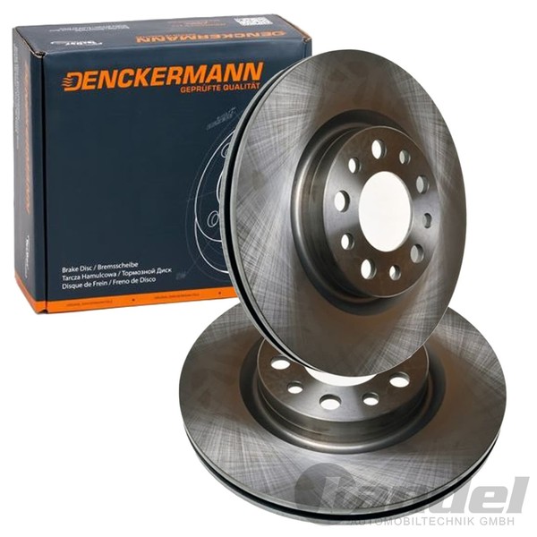 2X Denckermann Bremsscheiben 292Mm BelÜFtet Hinten Passend FüR Alfa Romeo 159 BR-image