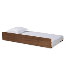 Baxton Studio Trundles, Twin, Walnut