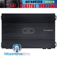 DD AUDIO D4.2200 4-CHANNEL SUPER AMP 2200W RMS COMPONENT SPEAKERS AMPLIFIER NEW